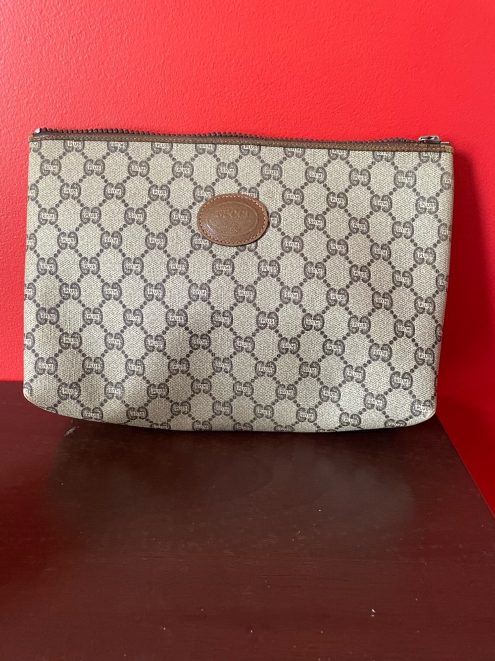 Vintage Gucci Canvas Pouch